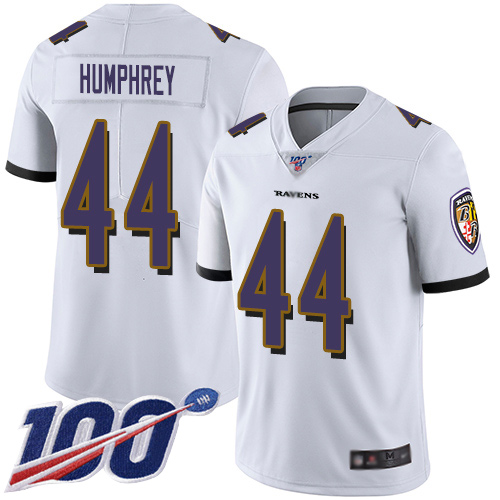 Baltimore Ravens Limited White Men Marlon Humphrey Road Jersey NFL Football 44 100th Season Vapor Untouchable